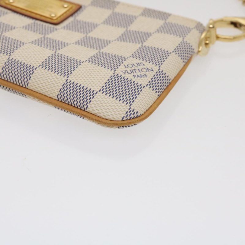 LOUIS VUITTON Damier Azur Pochette Mira MM Accessory Pouch N60027 LV am478bA - Logoexplore - Image 7