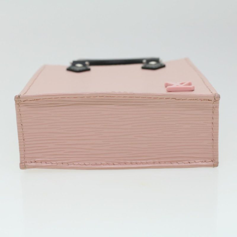 LOUIS VUITTON Epi Petit Sac Plat Hand Bag 2way Rose Ballerine M69575 bs3088A - Logoexplore - Image 6
