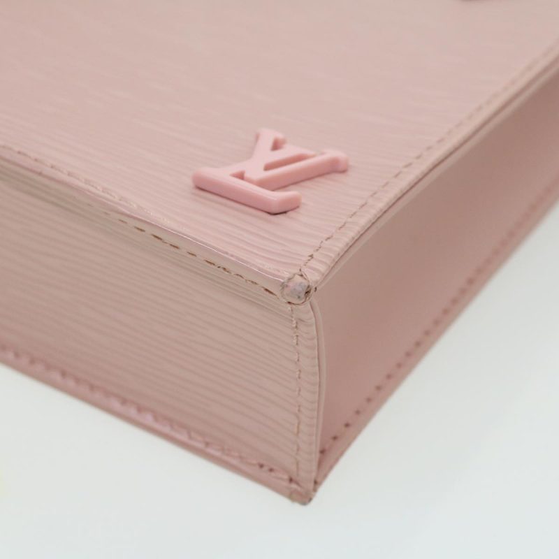 LOUIS VUITTON Epi Petit Sac Plat Hand Bag 2way Rose Ballerine M69575 bs3088A - Logoexplore - Image 9