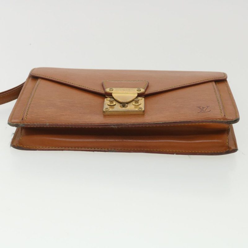LOUIS VUITTON Epi Serie Dragonne Hand Bag Brown M52618 bs4487 - Logoexplore - Image 5