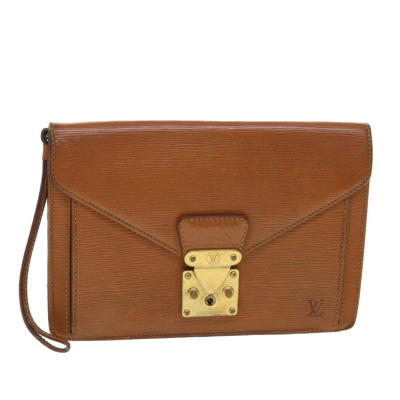 LOUIS VUITTON Epi Serie Dragonne Hand Bag Brown M52618 bs4487 - Logoexplore