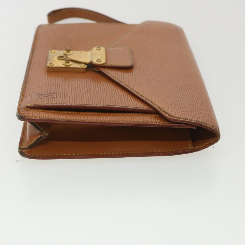 LOUIS VUITTON Epi Serie Dragonne Hand Bag Brown M52618 bs4487 - Logoexplore - Image 3