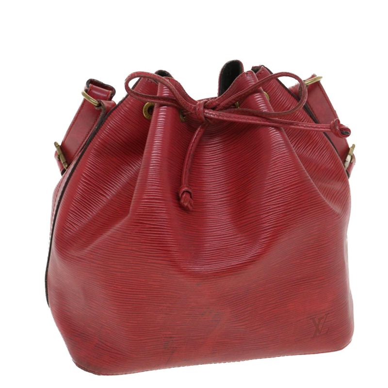 LOUIS VUITTON Epi Petit Noe Shoulder Bag Red M44107 LV bs4678 - Logoexplore