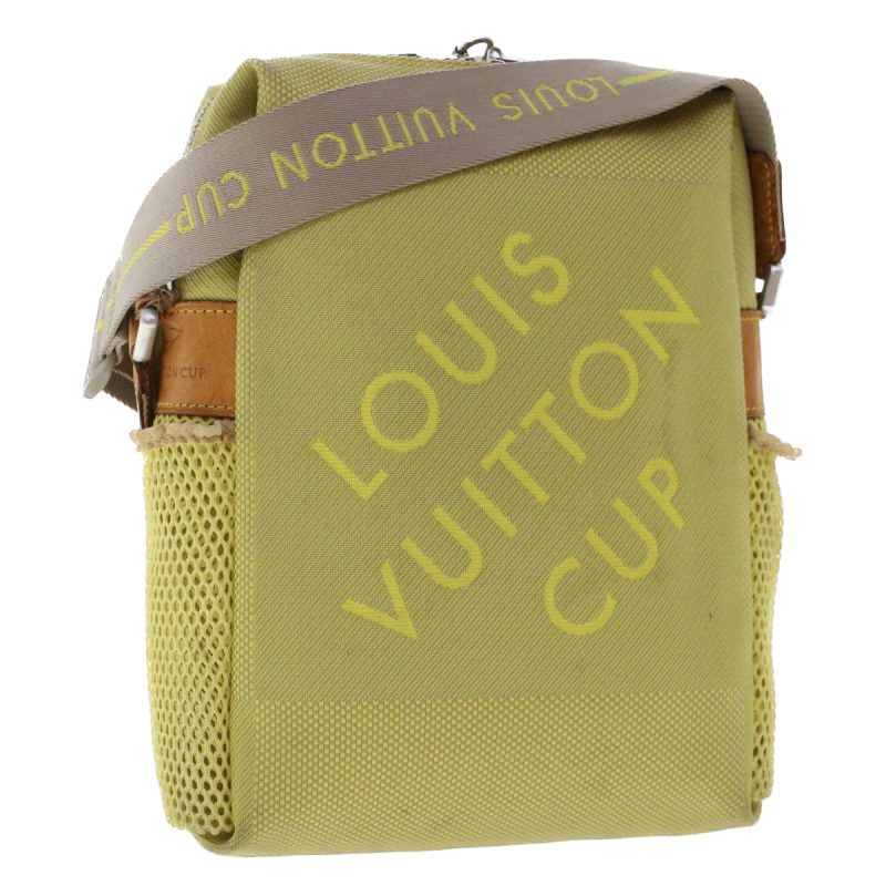 LOUIS VUITTON Damier Geant Weatherly Shoulder Bag Yellow M80636 bs6902 - Logoexplore