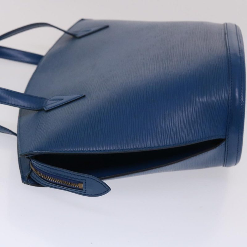 LOUIS VUITTON Epi Saint Jacques Shopping Shoulder Bag Blue M52275 bs6947 - Logoexplore - Image 4