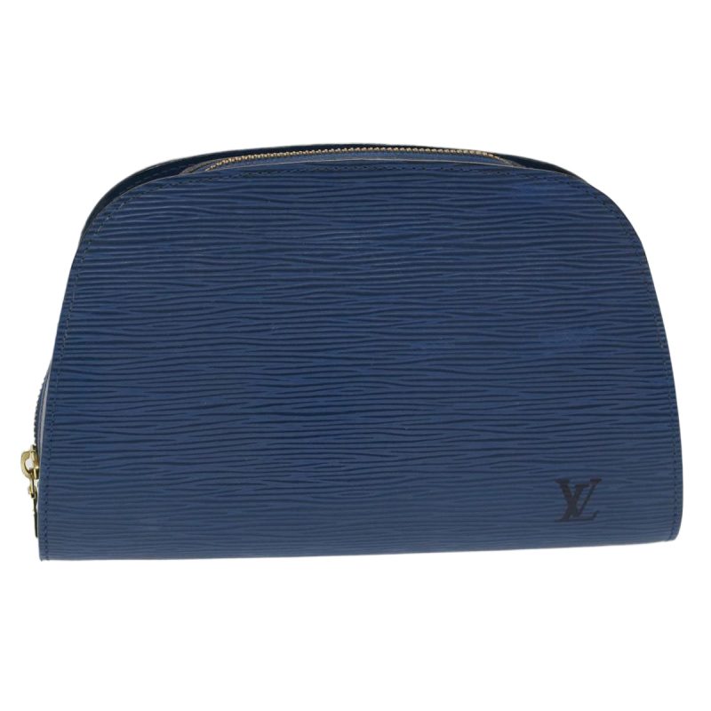 LOUIS VUITTON Epi Dauphine MM Pouch Blue bs7245 - Logoexplore