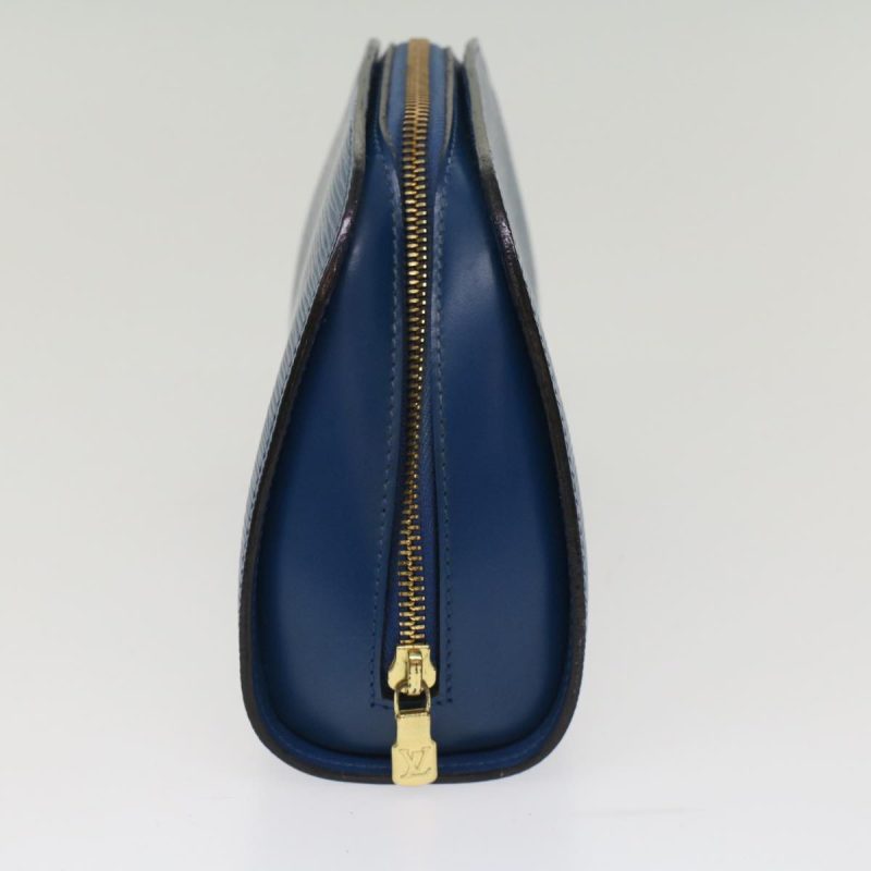 LOUIS VUITTON Epi Dauphine MM Pouch Blue bs7245 - Logoexplore - Image 4