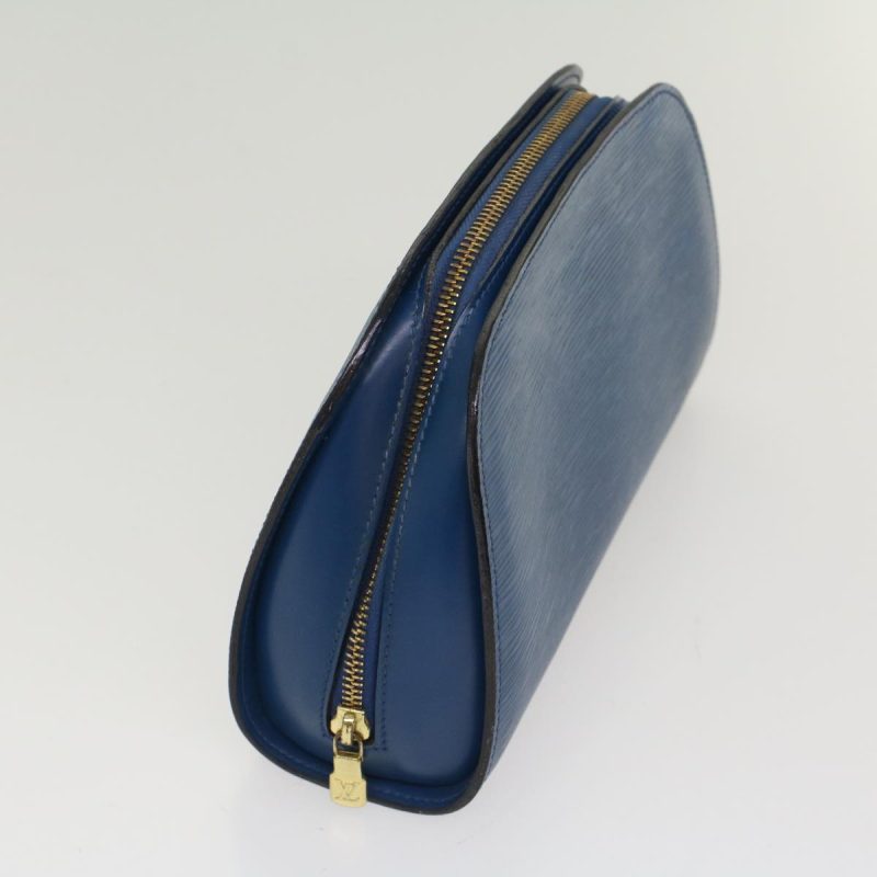 LOUIS VUITTON Epi Dauphine MM Pouch Blue bs7245 - Logoexplore - Image 5