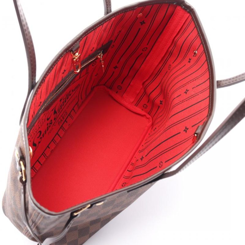 Louis Vuitton Damier Ebene Neverfull PM Tote Bag,Brown - Logoexplore - Image 5