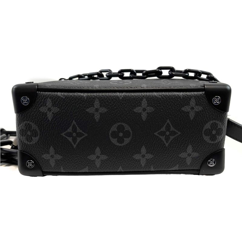 LOUIS VUITTON Excellent Mini Soft Trunk Monogram Eclipse Black Handbag - Logoexplore - Image 7