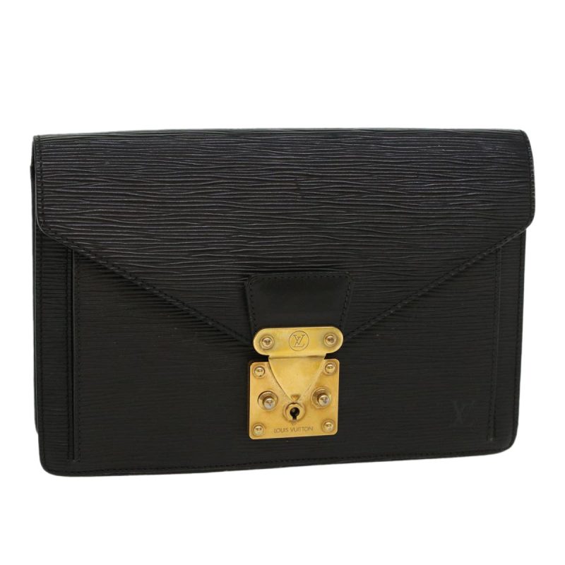 LOUIS VUITTON Epi Serie Dragonne Hand Bag Black M52612 LV  cl531 - Logoexplore