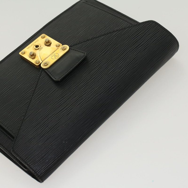 LOUIS VUITTON Epi Serie Dragonne Hand Bag Black M52612 LV  cl531 - Logoexplore - Image 5