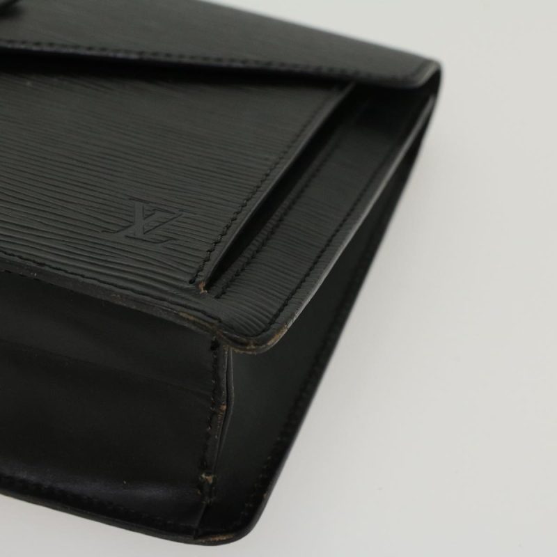 LOUIS VUITTON Epi Serie Dragonne Hand Bag Black M52612 LV  cl531 - Logoexplore - Image 7