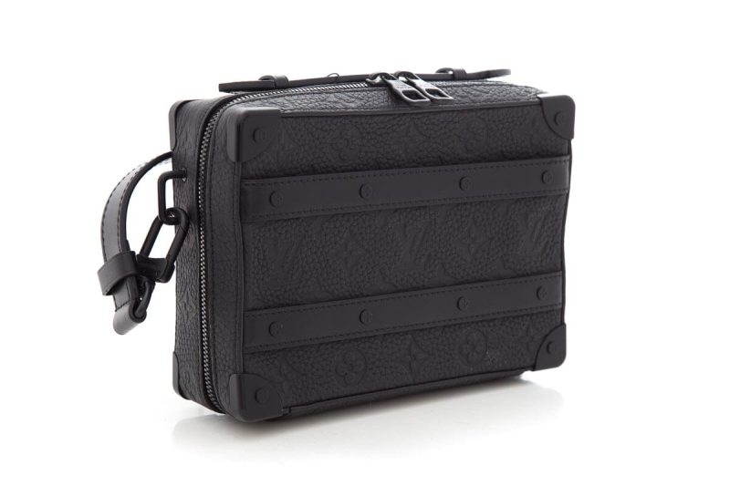 Louis Vuitton Black Embossed Handle Soft Trunk Handbag - Logoexplore - Image 3