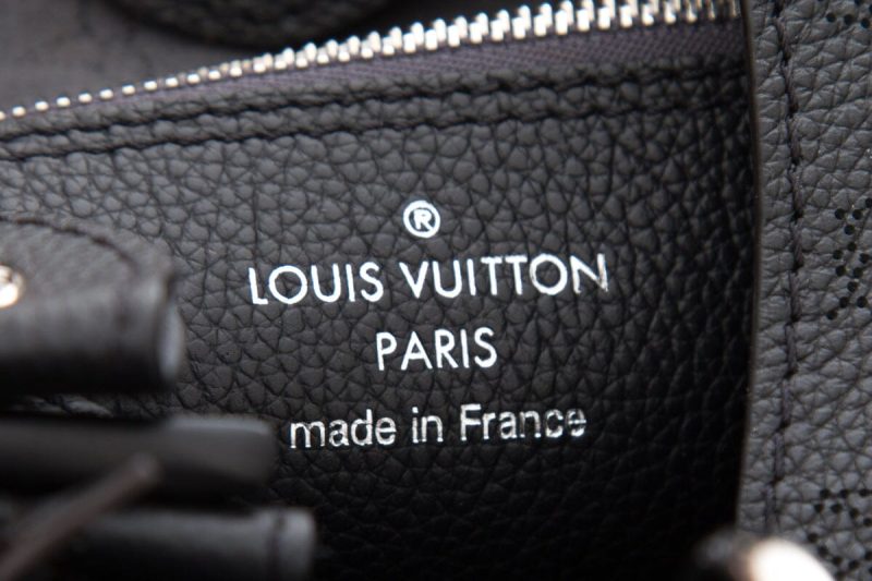 Louis Vuitton Black Monogram Mahina Hobo Handbag - Logoexplore - Image 6