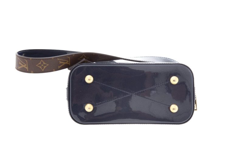 Louis Vuitton Blue & Brown Vernis Lisse BB Alma Handle Bag - Logoexplore - Image 5