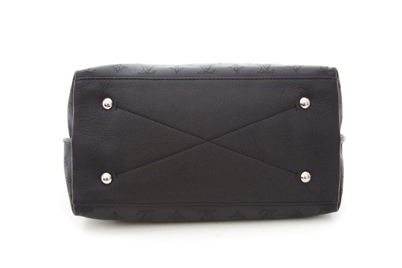 Louis Vuitton Black Monogram Mahina Hobo Handbag - Logoexplore - Image 5