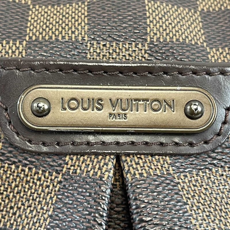LOUIS VUITTON Excellent Damier Ebene Bloomsbury PM Brown Crossbody Bag - Logoexplore - Image 4