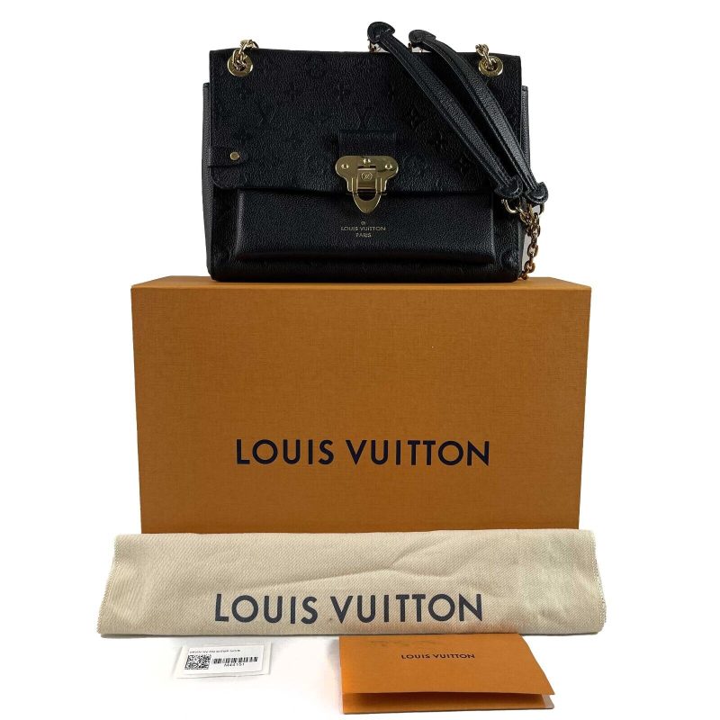 LOUIS VUITTON Excellent Monogram Empreinte Vavin PM Black Handbag - Logoexplore - Image 8