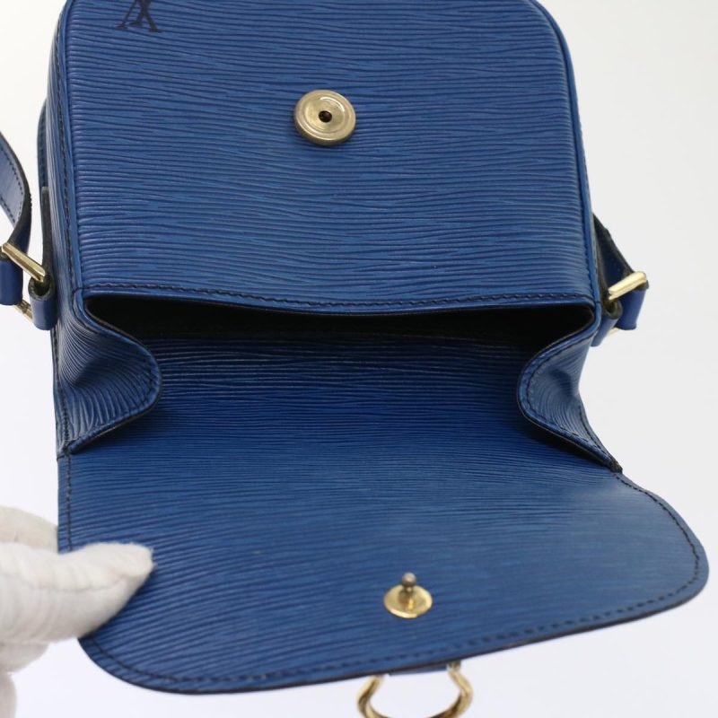 LOUIS VUITTON Epi Saint Cloud PM Shoulder Bag Blue M52195 ep1202 - Logoexplore - Image 9
