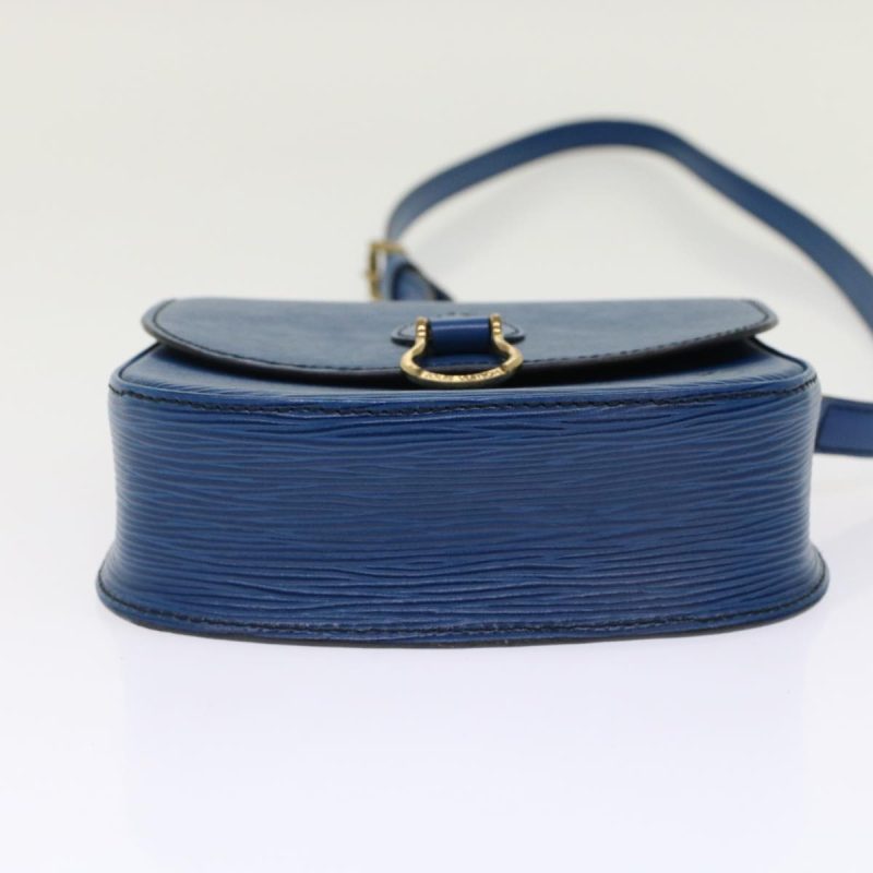 LOUIS VUITTON Epi Saint Cloud PM Shoulder Bag Blue M52195 ep1202 - Logoexplore - Image 5