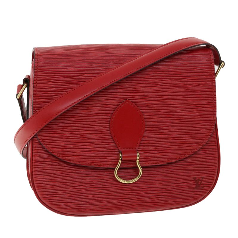 LOUIS VUITTON Epi Saint Cloud GM Shoulder Bag Red M52197 LV ep218 - Logoexplore