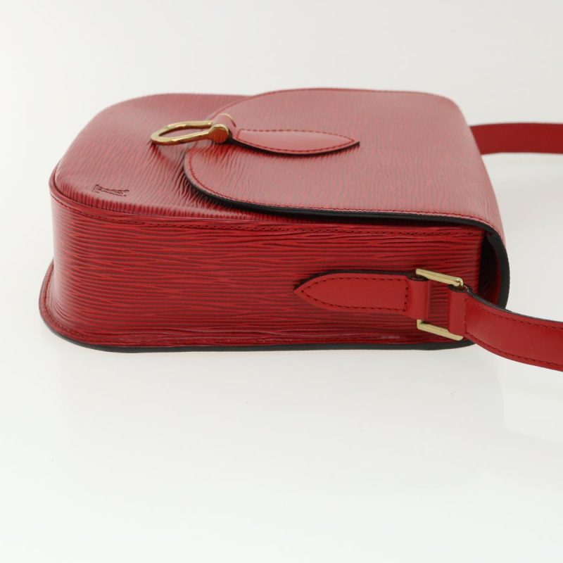 LOUIS VUITTON Epi Saint Cloud GM Shoulder Bag Red M52197 LV ep218 - Logoexplore - Image 4