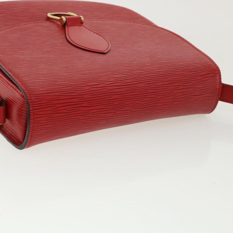 LOUIS VUITTON Epi Saint Cloud GM Shoulder Bag Red M52197 LV ep218 - Logoexplore - Image 6