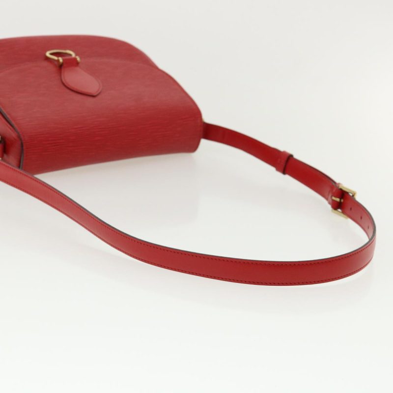 LOUIS VUITTON Epi Saint Cloud GM Shoulder Bag Red M52197 LV ep218 - Logoexplore - Image 7