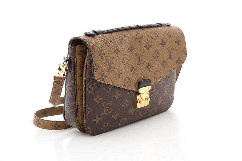 Louis Vuitton Brown Reverse Monogram Pochette Metis Cross-Body - Logoexplore - Image 3