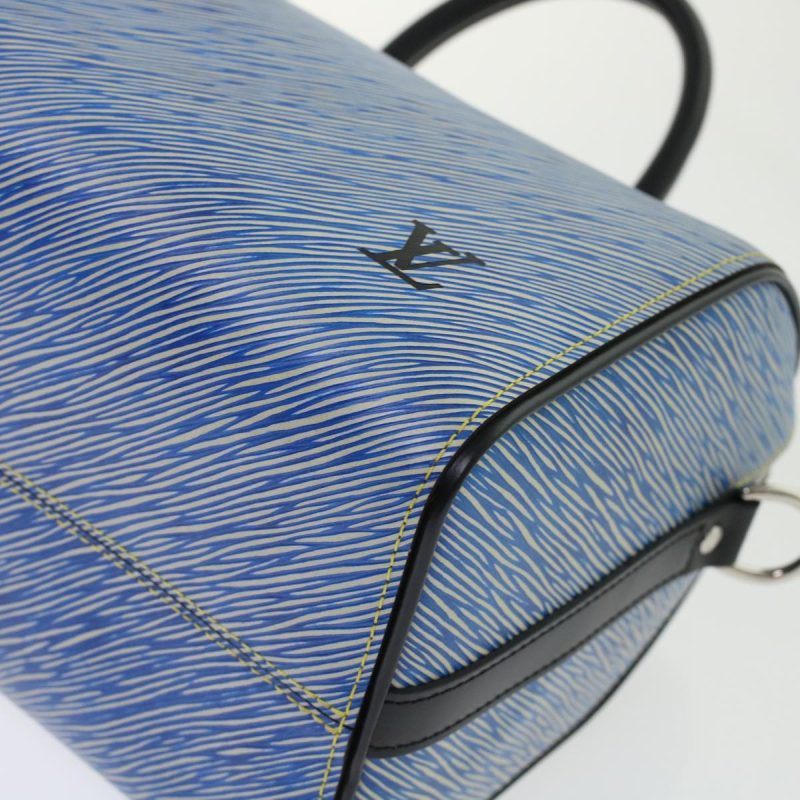 LOUIS VUITTON Epi Speedy Bandouliere 25 Hand Bag Blue M51280 fm2466 - Logoexplore - Image 8