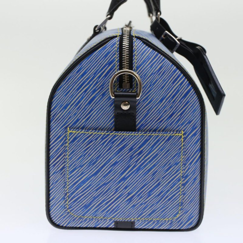 LOUIS VUITTON Epi Speedy Bandouliere 25 Hand Bag Blue M51280 fm2466 - Logoexplore - Image 4