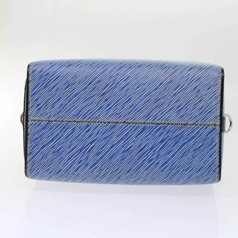 LOUIS VUITTON Epi Speedy Bandouliere 25 Hand Bag Blue M51280 fm2466 - Logoexplore - Image 5