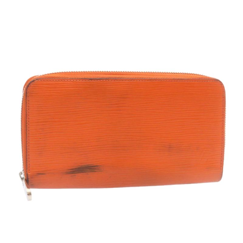 LOUIS VUITTON Epi Zippy Wallet Long Wallet Orange M60310 am1714g - Logoexplore