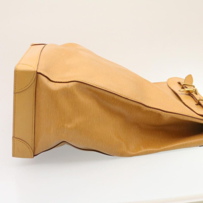 LOUIS VUITTON Epi Steamer Bag Boston Bag Beige LV  am1805g - Logoexplore - Image 5