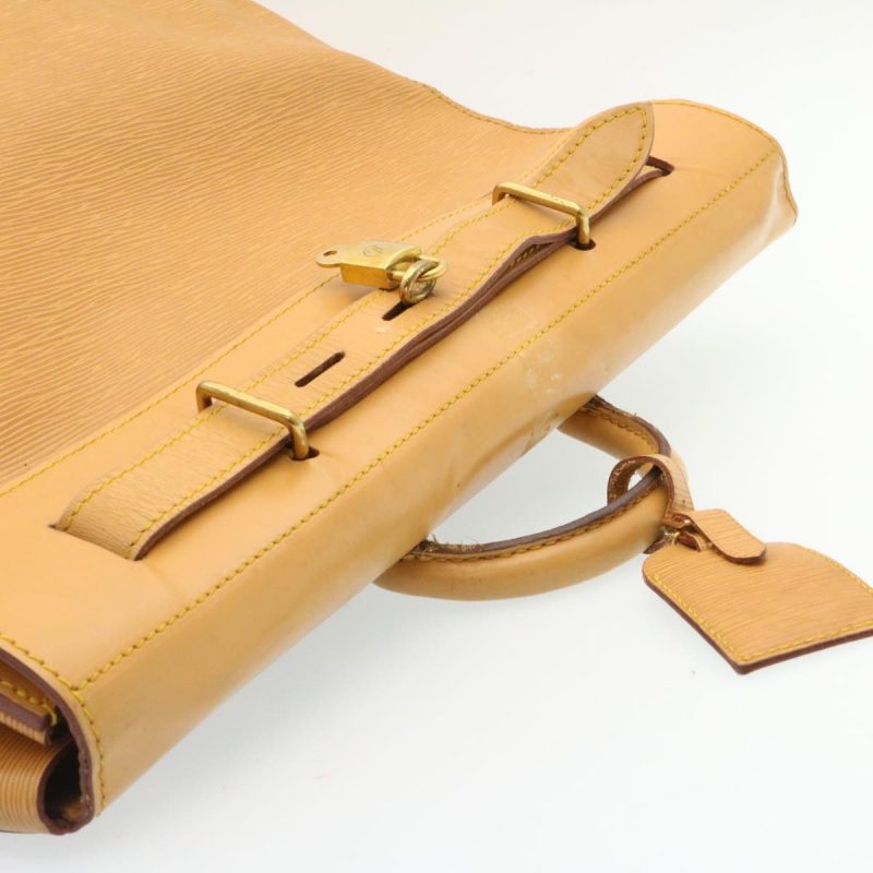 LOUIS VUITTON Epi Steamer Bag Boston Bag Beige LV  am1805g - Logoexplore - Image 7