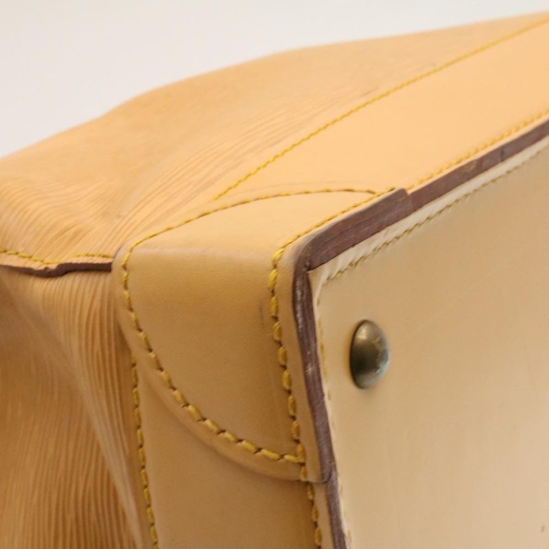 LOUIS VUITTON Epi Steamer Bag Boston Bag Beige LV  am1805g - Logoexplore - Image 9