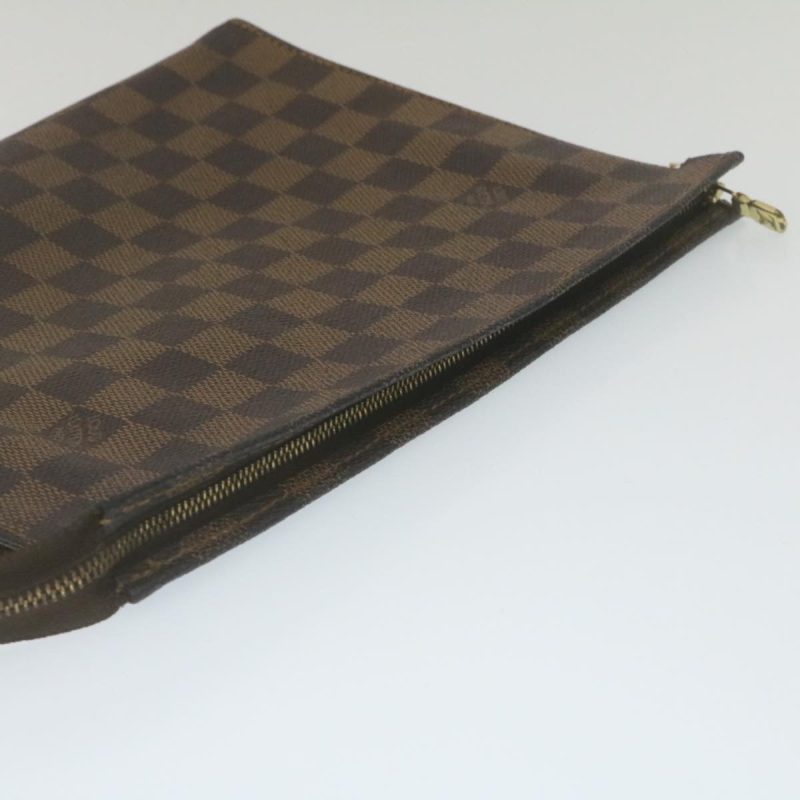 LOUIS VUITTON Damier Ebene Poche Toilette 26 Pouch N47543 LV am2290g - Logoexplore - Image 5