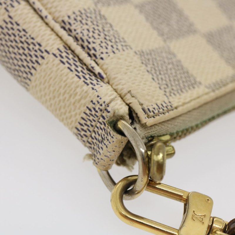 LOUIS VUITTON Damier Azur Mini Pochette Accessoires Pouch N58010 LV am2423g - Logoexplore - Image 5