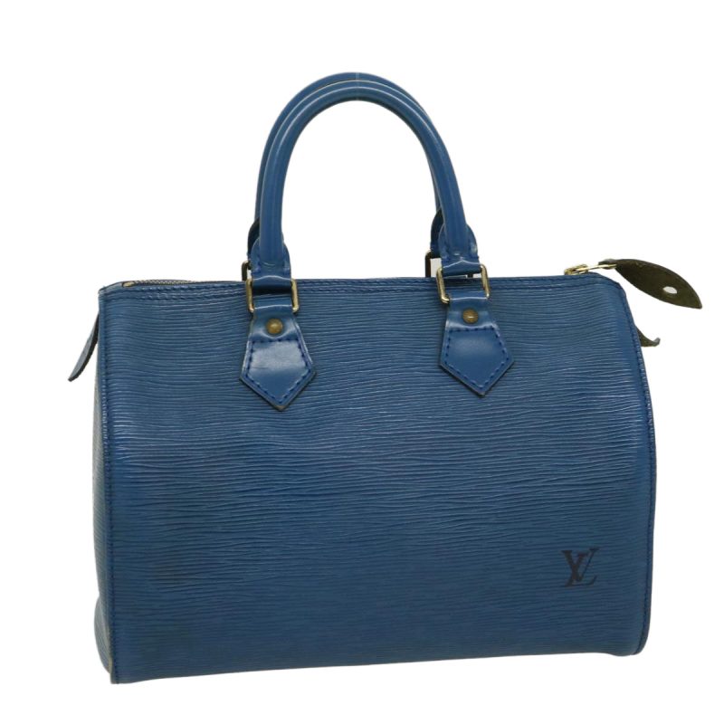 LOUIS VUITTON Epi Speedy 25 Hand Bag Blue M43015 am2466g - Logoexplore
