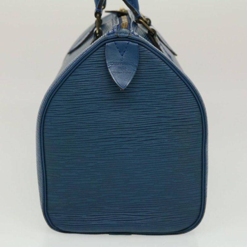 LOUIS VUITTON Epi Speedy 25 Hand Bag Blue M43015 am2466g - Logoexplore - Image 4