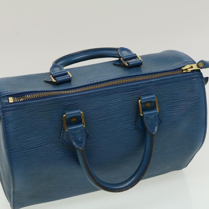LOUIS VUITTON Epi Speedy 25 Hand Bag Blue M43015 am2466g - Logoexplore - Image 7