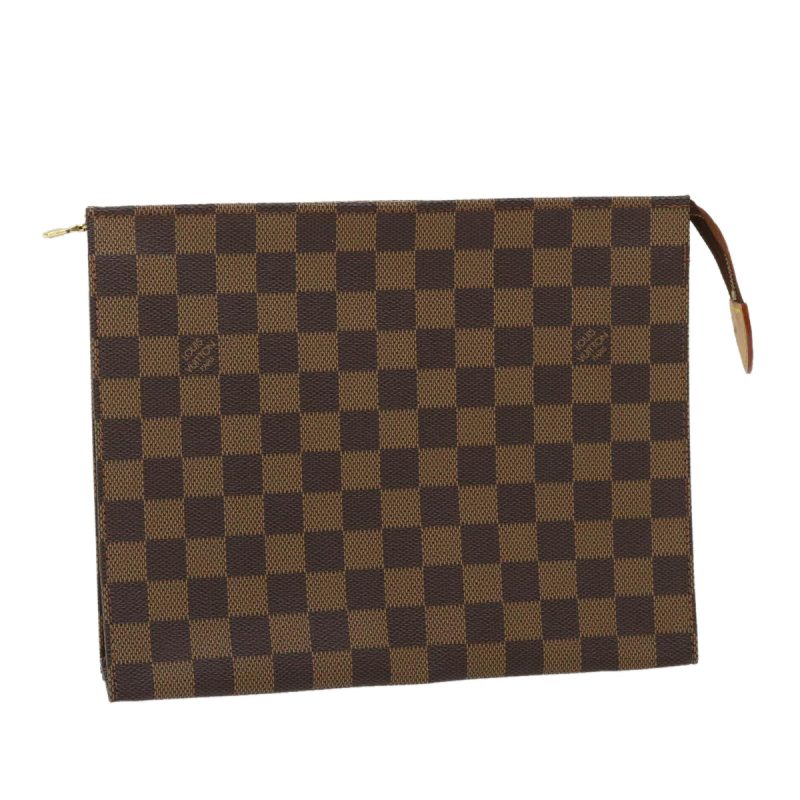 LOUIS VUITTON Damier Ebene Poche Toilette 26 Pouch N47543 LV am2487g - Logoexplore