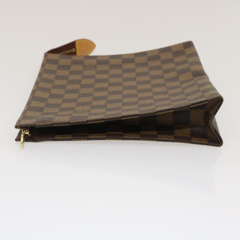 LOUIS VUITTON Damier Ebene Poche Toilette 26 Pouch N47543 LV am2487g - Logoexplore - Image 4