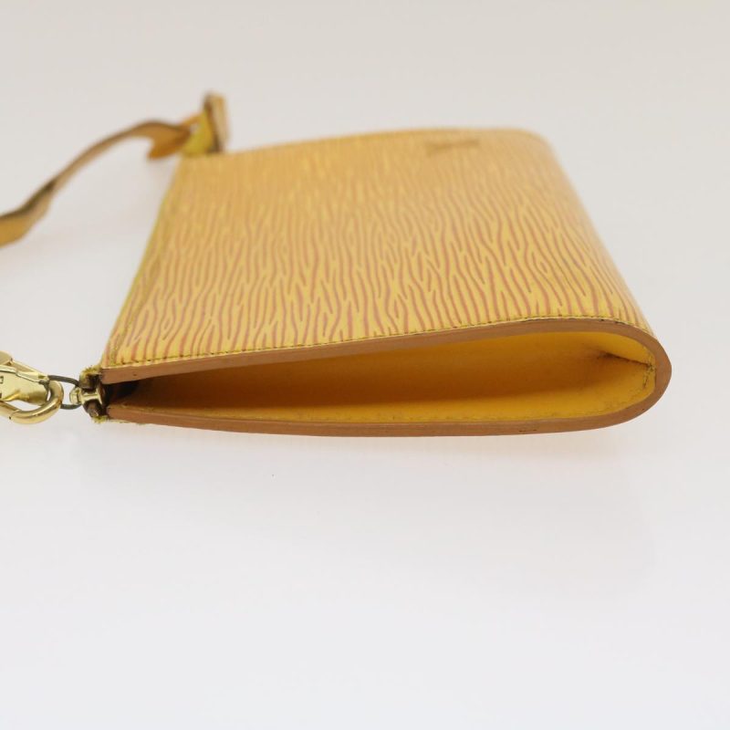 LOUIS VUITTON Epi Pochette Accessoires Pouch Yellow M52989 LV am2512g - Logoexplore - Image 4