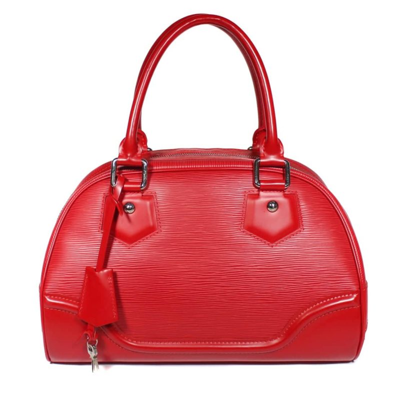 Louis Vuitton Bowling Montaigne PM Red Epi - Logoexplore