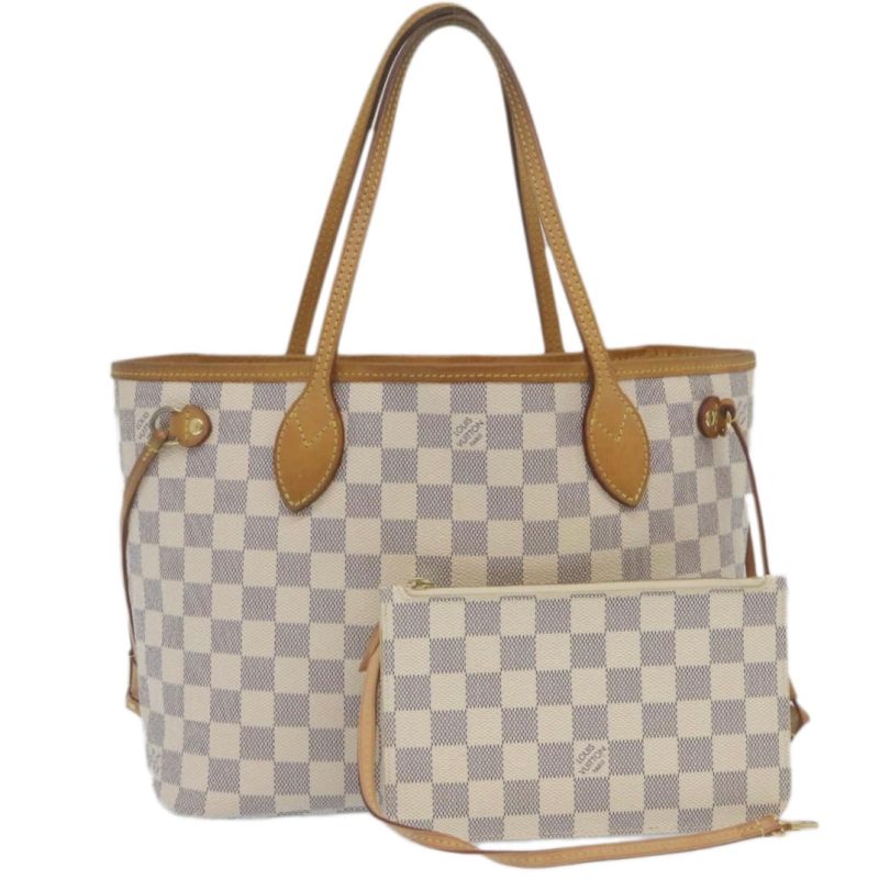 LOUIS VUITTON Damier Azur Neverfull PM Tote Bag N41362 hs898 - Logoexplore