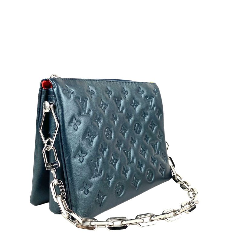 LOUIS VUITTON Coussin PM Metallic Blue w/2 Straps - Logoexplore - Image 3