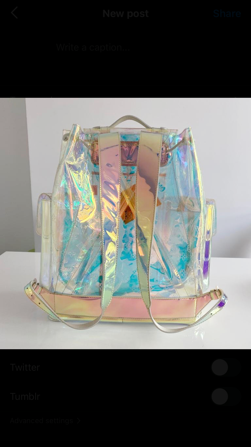 Louis Vuitton Christopher Backpack Iridescent Prism - Logoexplore - Image 4