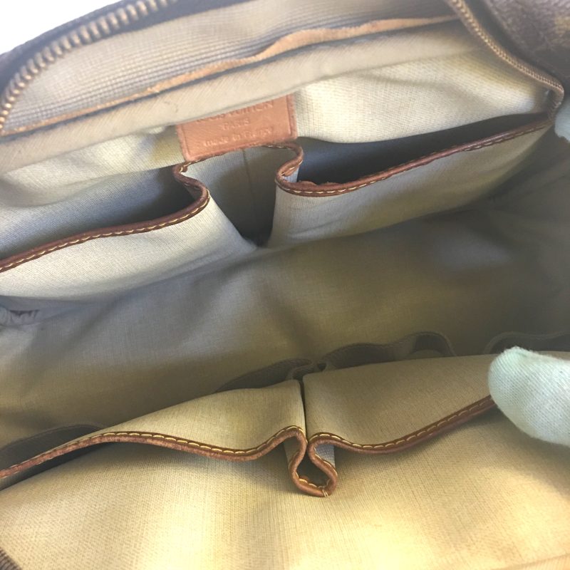 LOUIS VUITTON Deauville Handbag in Brown Canvas - Logoexplore - Image 9